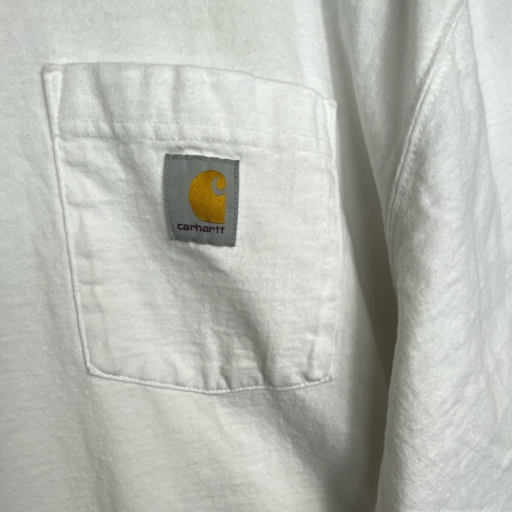 Carhartt Men's Pocket Tee Loose Fit XL Tall Set of Two Shirts 1 Black 1 White - Picture 5 of 13